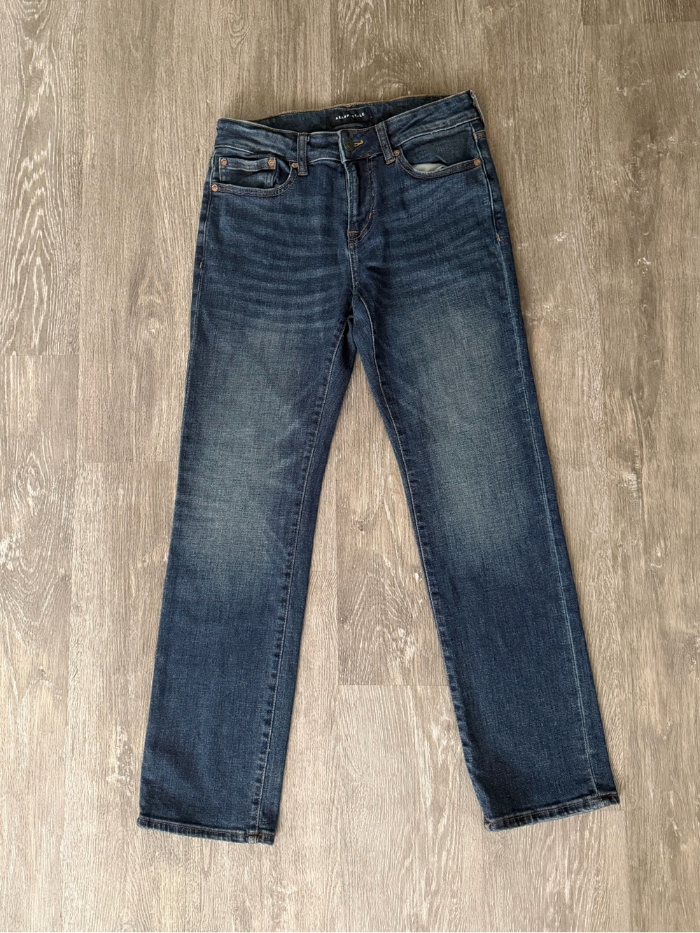 Men's Dark Blue Straight Fit Jeans